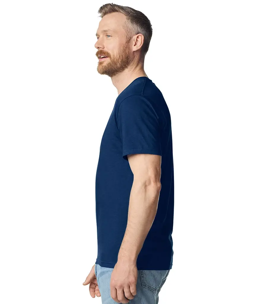 Gildan Softstyle V-Neck T-Shirt – Navy – GD10 Navy Model