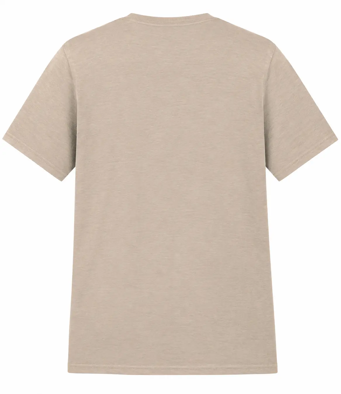 Gildan Softstyle Unisex T-Shirt – Sand – Illustrative view: back