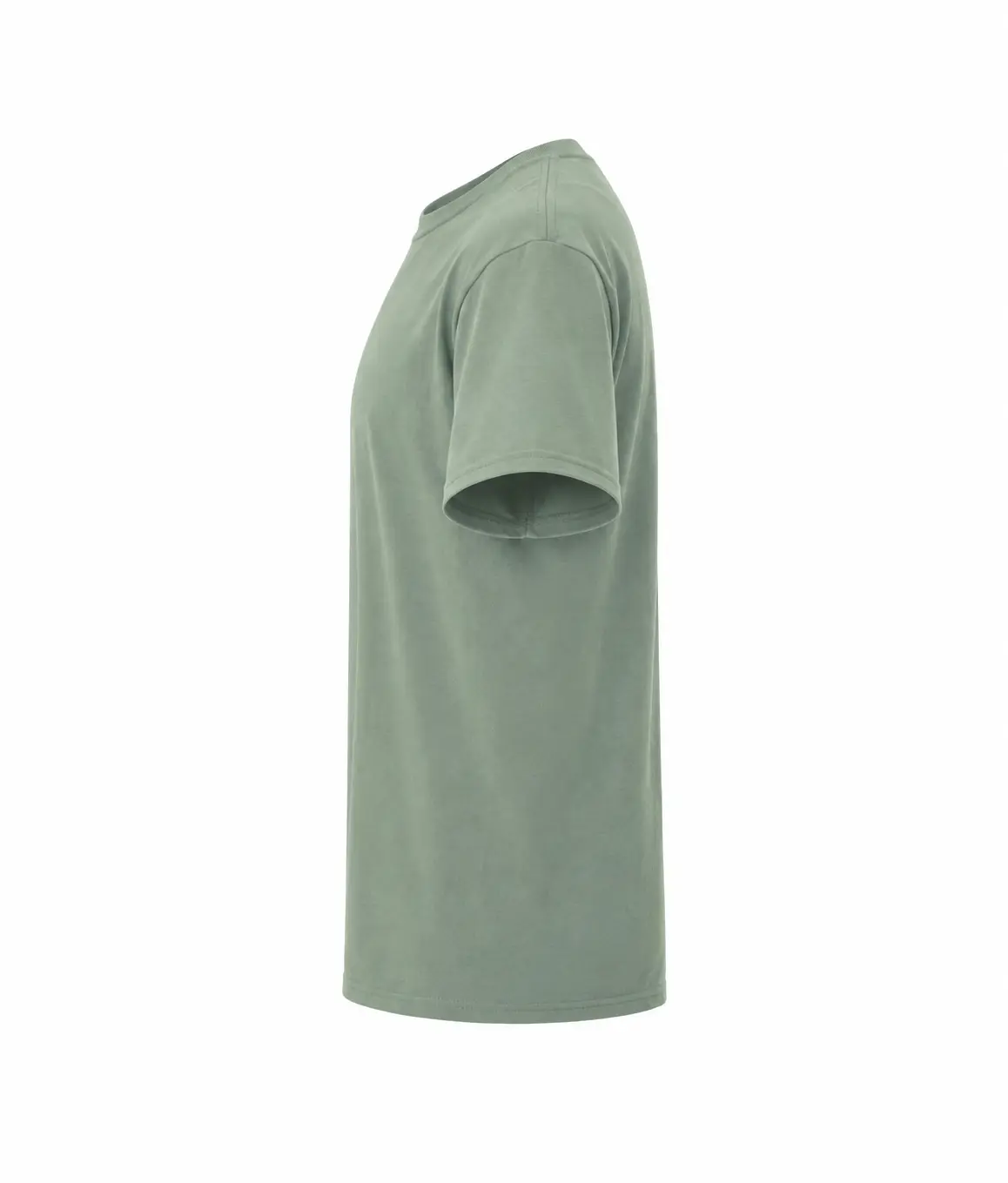 Gildan Light cotton adult t-shirt – Sage – Illustrative view: side