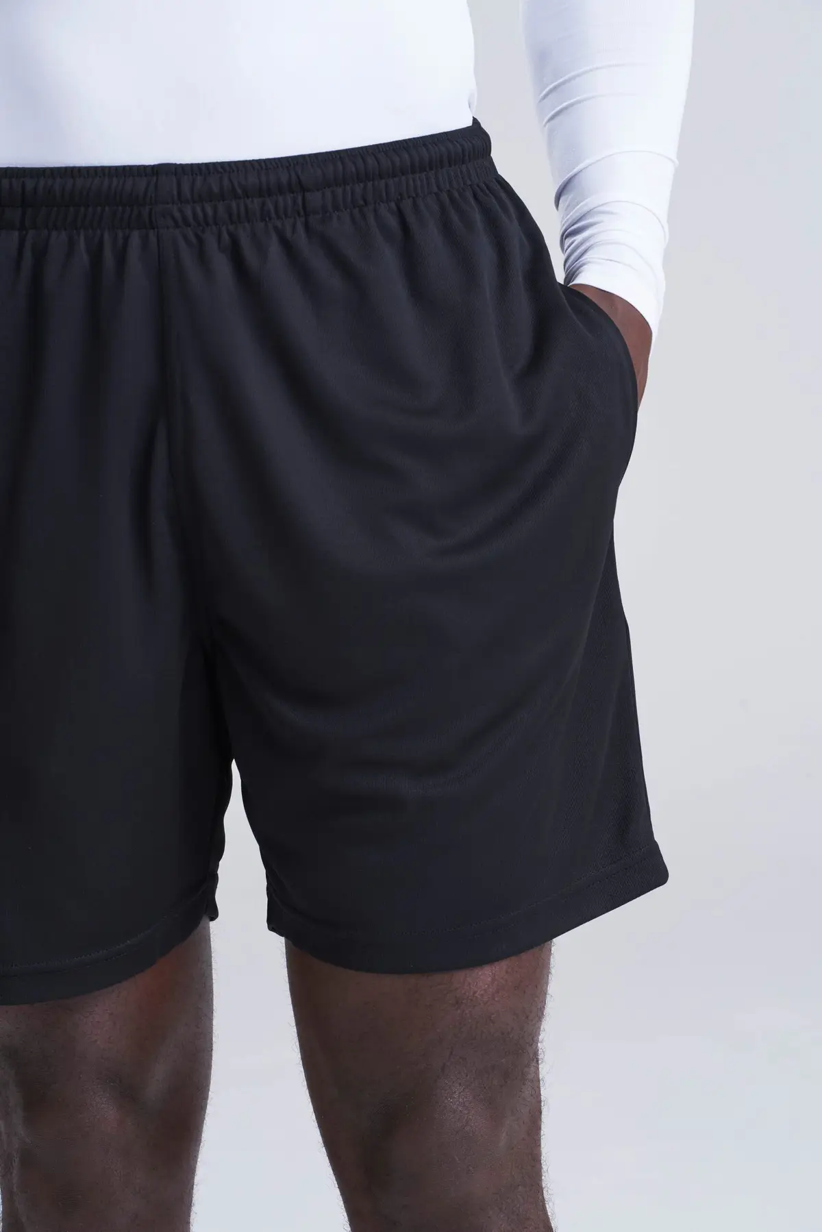 AWDis Just Cool Cool shorts – Jet Black – AWDis original on-model photograph
