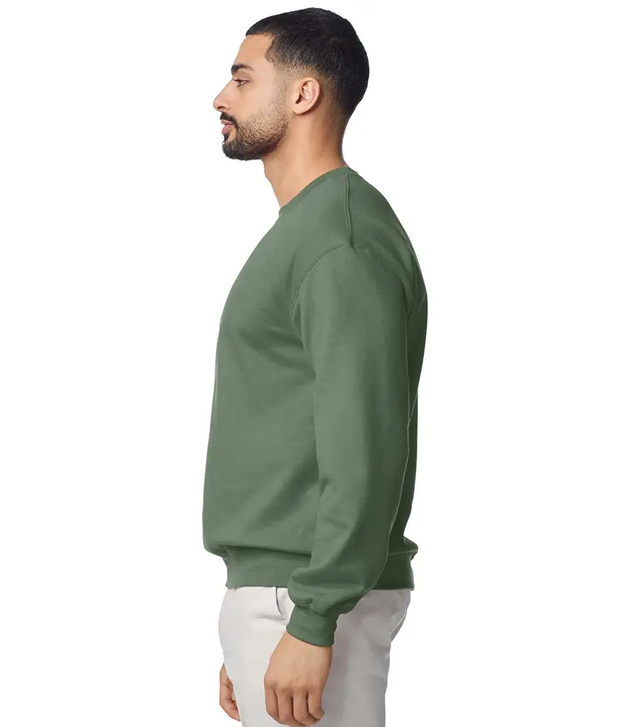 Gildan Heavy Blend Sweatshirt – Military Green – GD56 Military Green Model