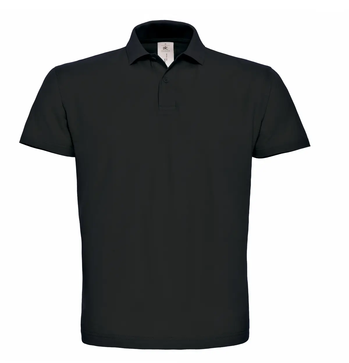 B&C ID.001 Cotton Polo – Black