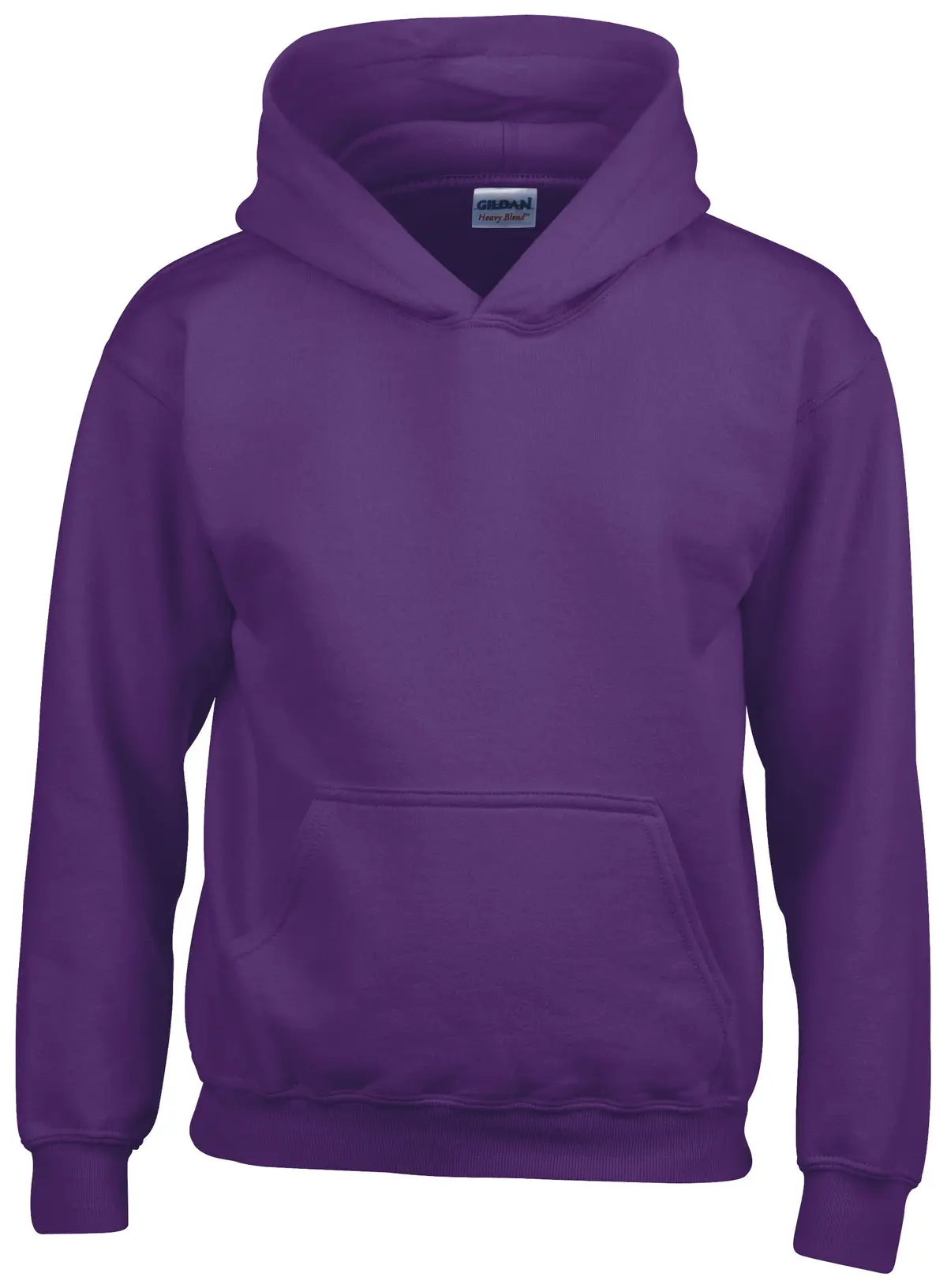 Gildan Heavy Blend youth hooded sweatshirt – Purple – GD57B Purple Front