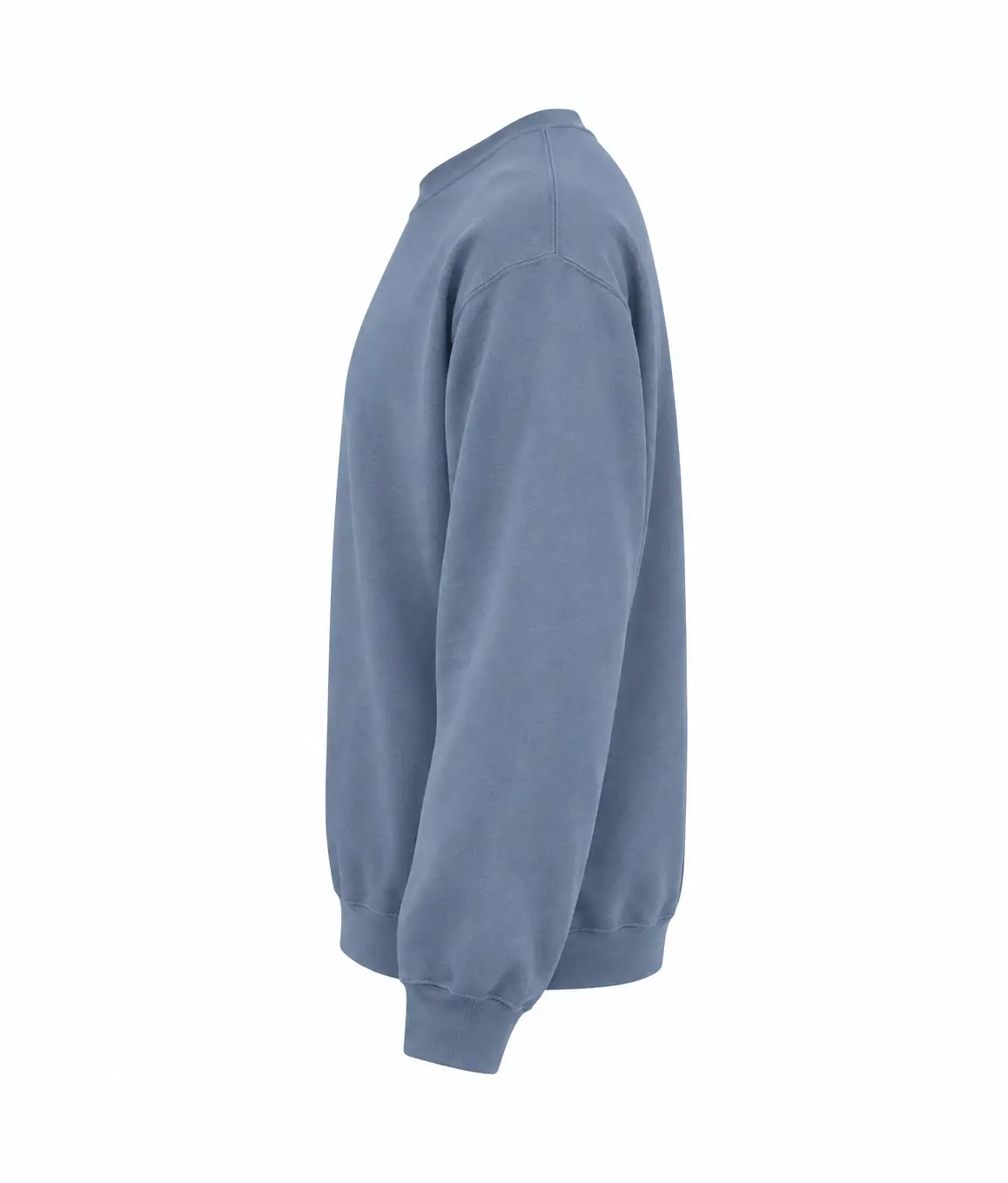 Gildan Softstyle midweight fleece adult crew neck – Stone Blue – Illustrative view: side