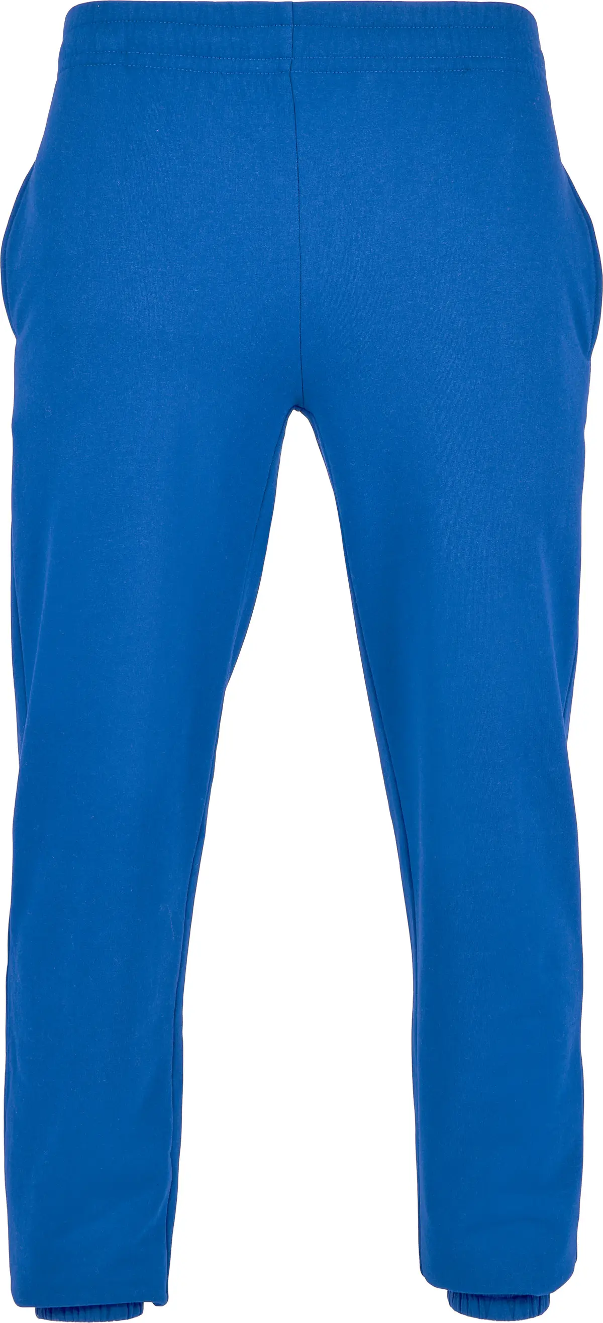 Build Your Brand Basic Joggers – Intense Blue – Original product photograph: flat front