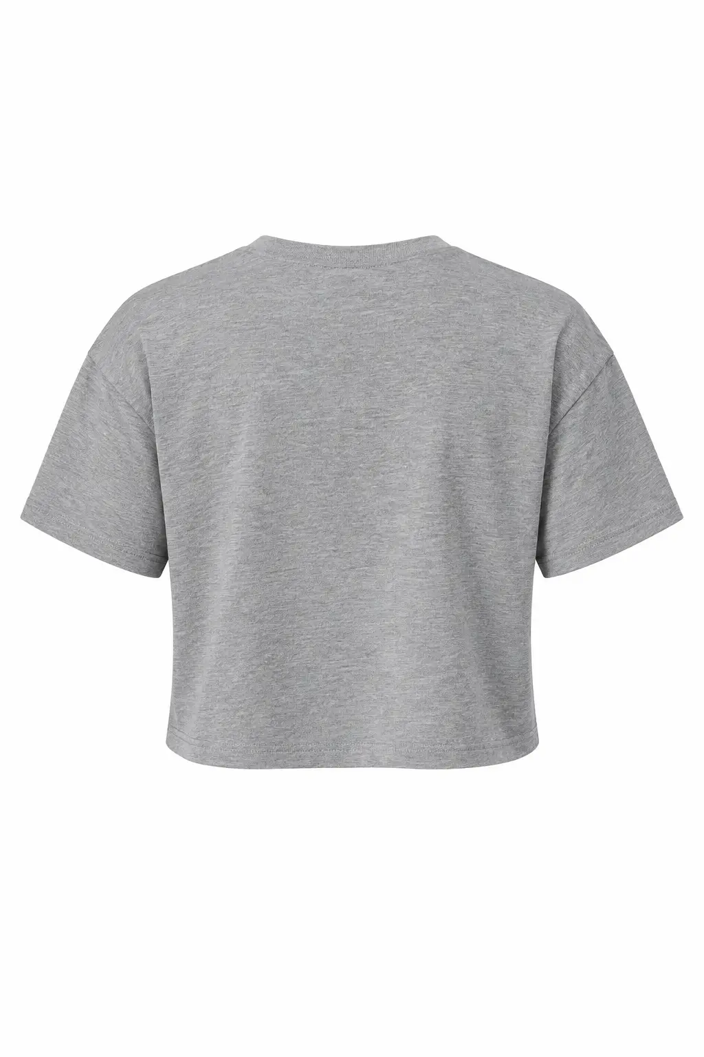Bella+Canvas Women’s Jersey crop tee – Athletic Heather – Illustrative view: back