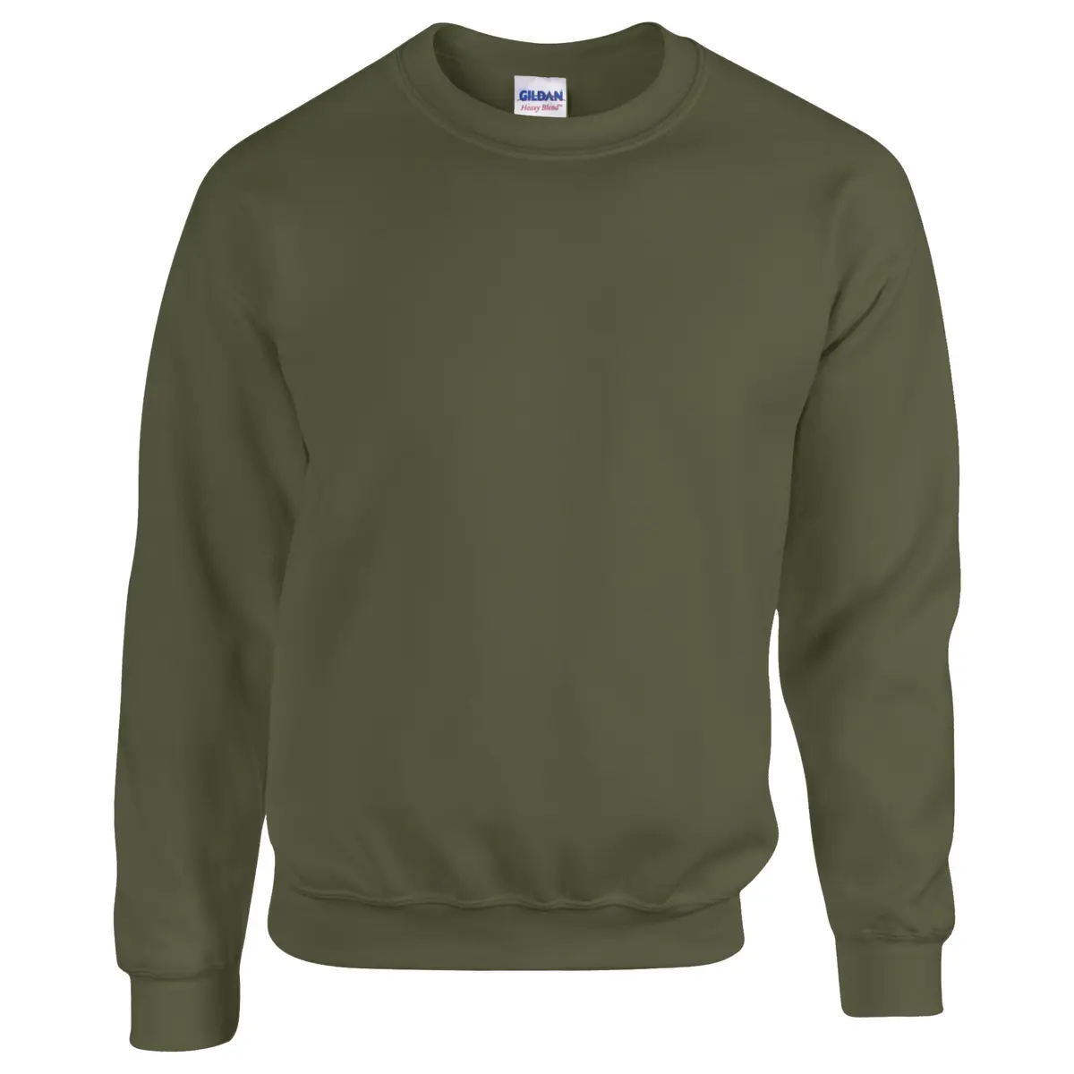 Gildan Heavy Blend Sweatshirt – Military Green – GD56 Military Green Front