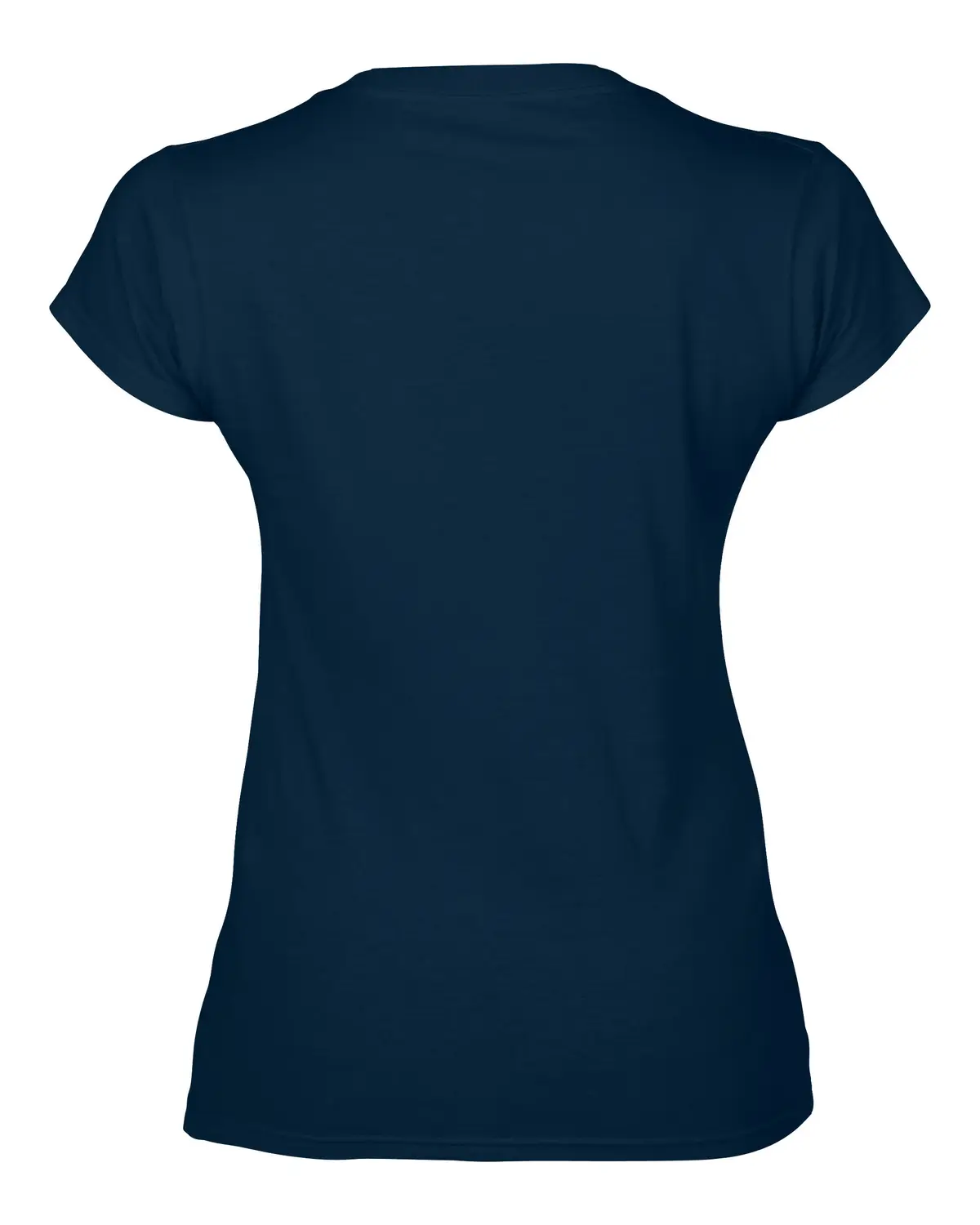 Gildan Softstyle women's v-neck t-shirt – Navy – Original product photograph: back