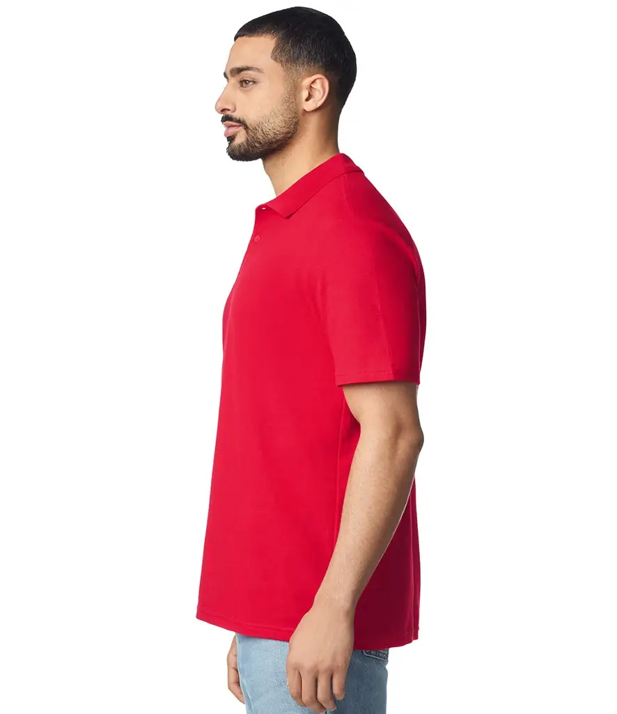 Gildan Softstyle adult double piqué polo – Red – GD35 Red Model