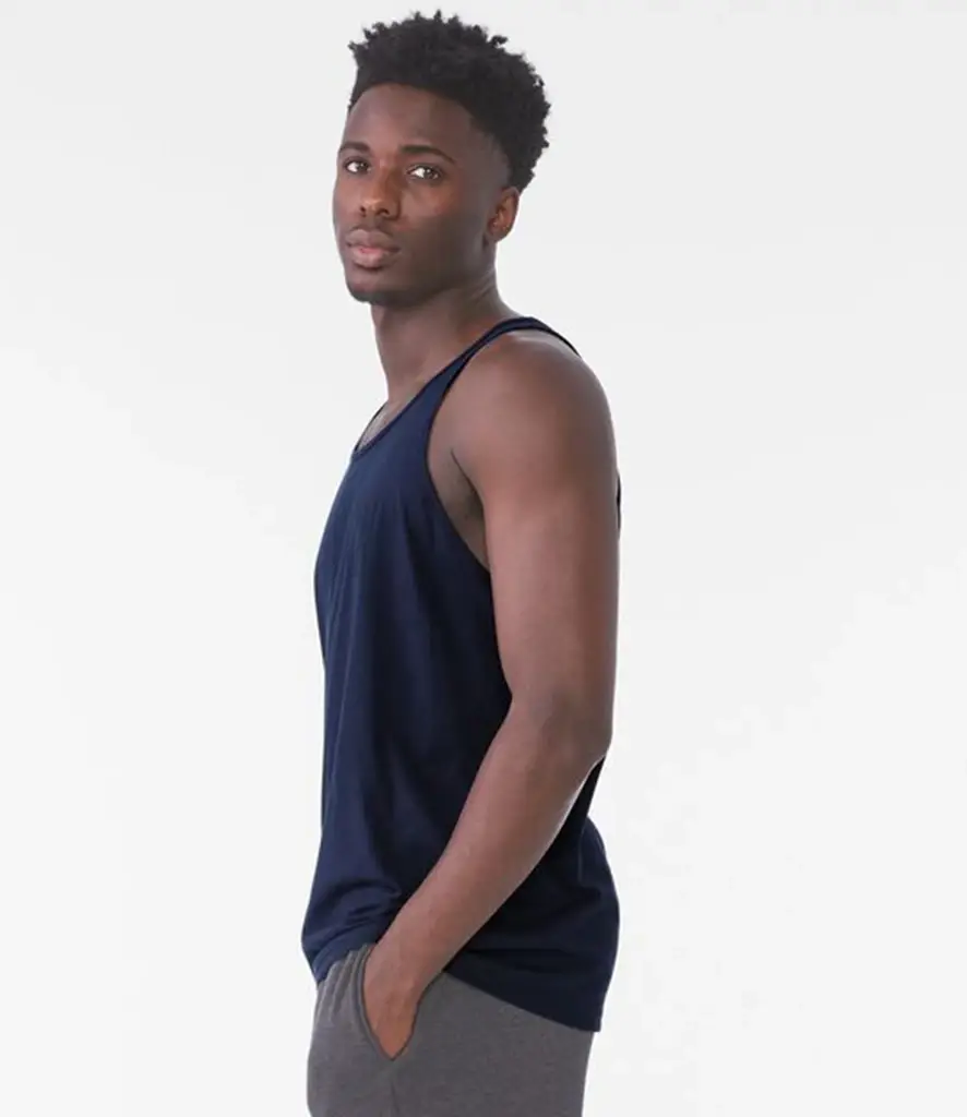 Bella+Canvas Unisex Jersey tank top – Navy – CV3480 Navy Model