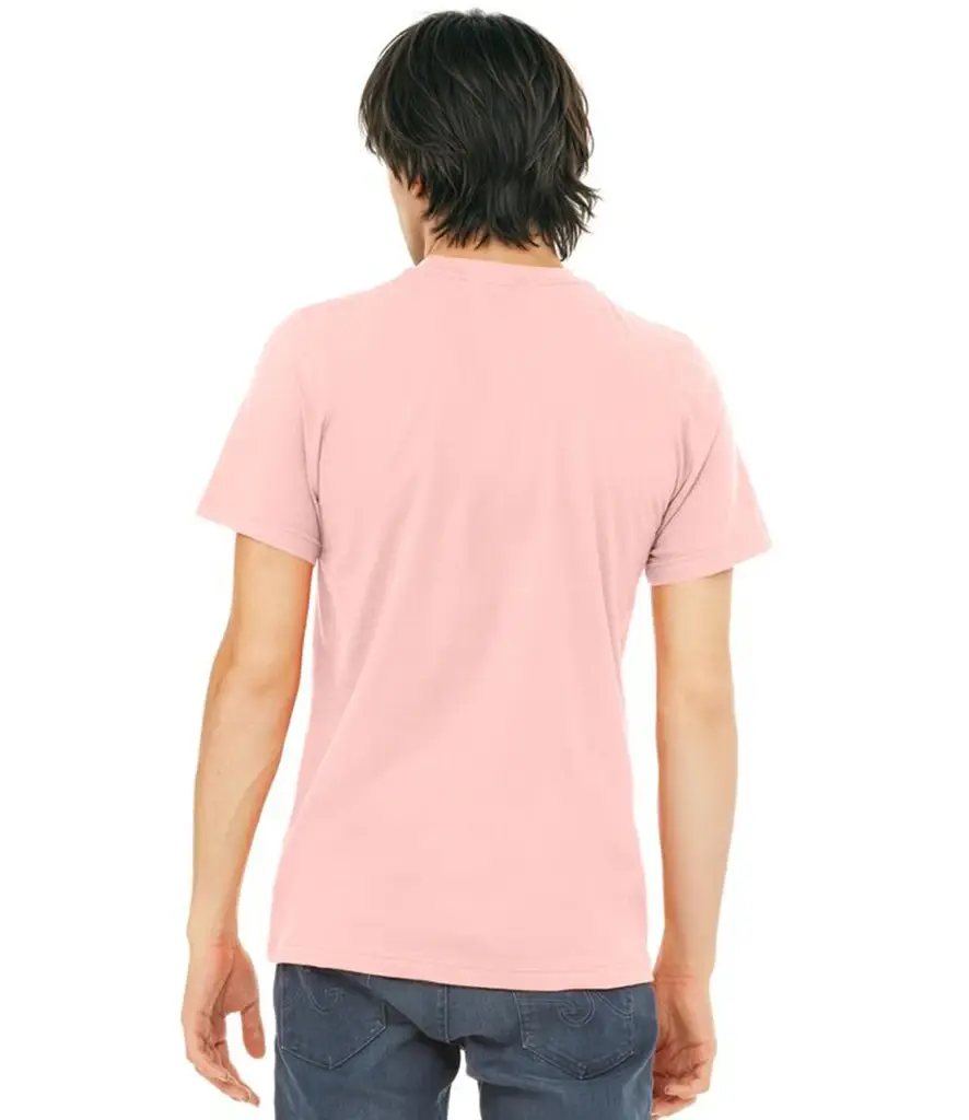 Bella+Canvas Unisex Jersey crew neck t-shirt – Soft Pink – CV3001 Soft Pink Model