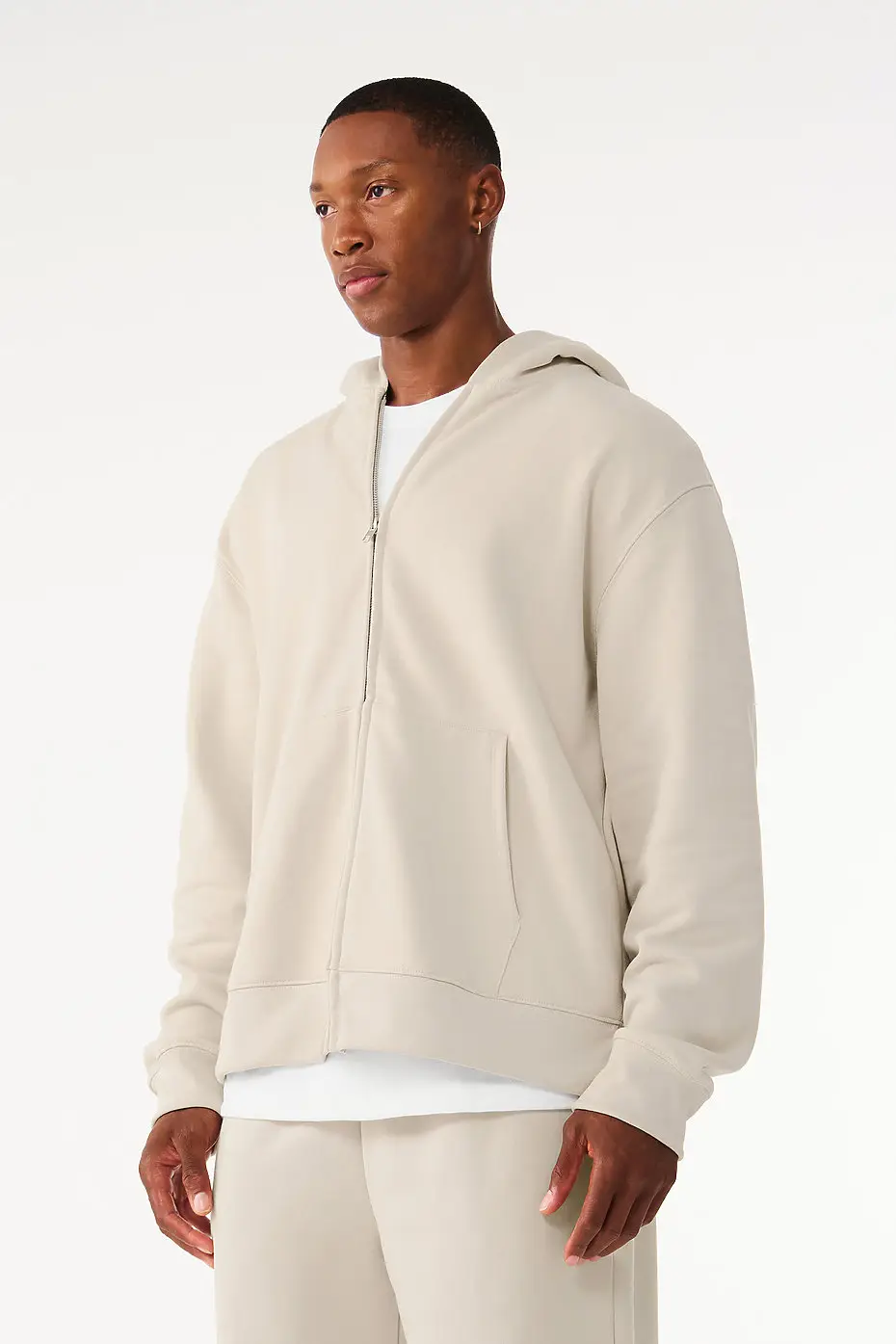 Bella+Canvas Unisex heavy full-zip hoodie – Dust – photograph 2