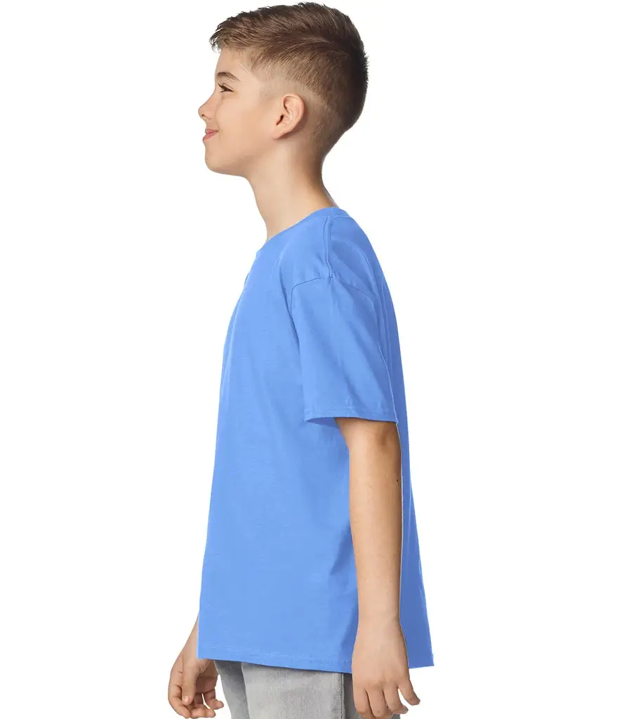 Gildan Softstyle youth ringspun t-shirt – Carolina Blue – GD01B Carolina Blue Model